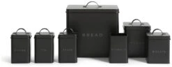 Habitat 7 Piece Carbon Steel Storage Set - Black