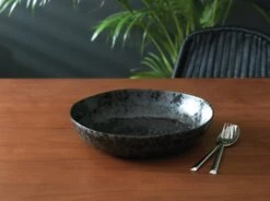 Habitat Preto Stoneware Serving Bowl - Black -Habitat 9310856 R Z002C