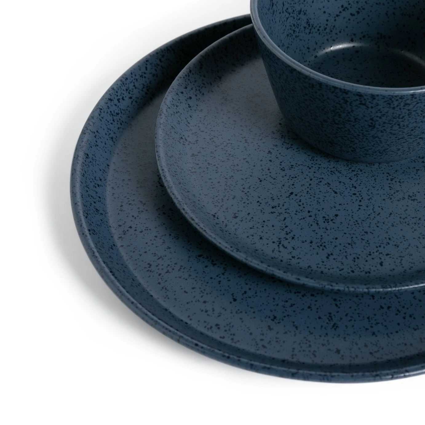 Habitat Addison 12 Piece Stoneware Dinner Set - Blue 6 Habitat Addison 12 Piece Stoneware Dinner Set - Blue - Image 6