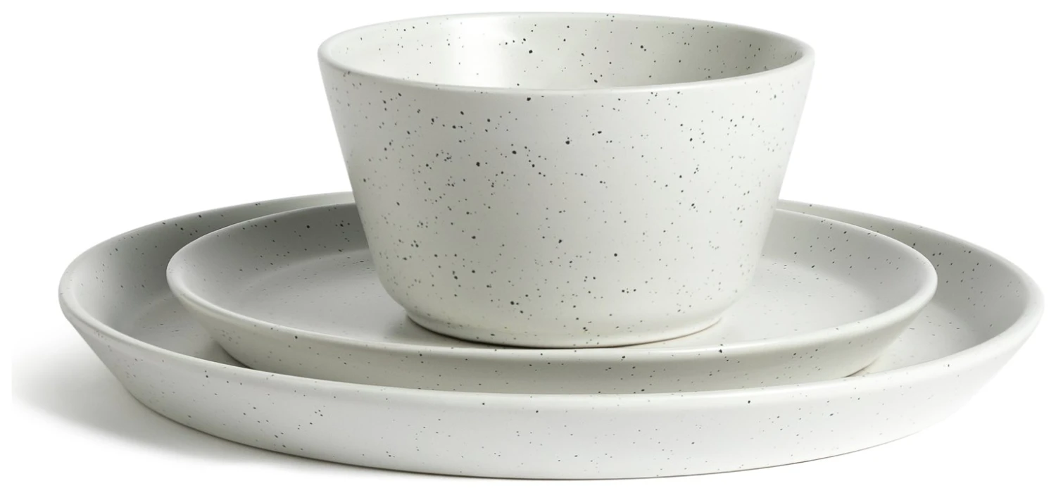 Habitat Addison 12 Piece Stoneware Dinner Set - White 3 Habitat Addison 12 Piece Stoneware Dinner Set - White - Image 3