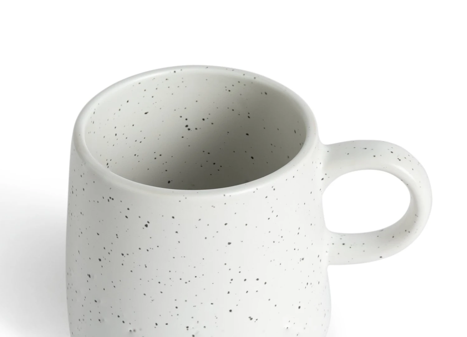 Habitat Addison Set Of 4 Speckled Mugs - White 4 Habitat Addison Set Of 4 Speckled Mugs - White - Image 4