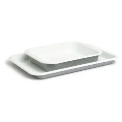 Habitat Set Of 2 Enamel Oven Tray Roaster Set -Habitat 9340462 R Z003A