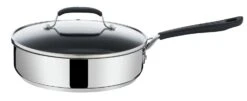 Tefal Jamie Oliver 25cm Non Stick Stainless Steel Saute Pan -Habitat 9409217 R Z004A