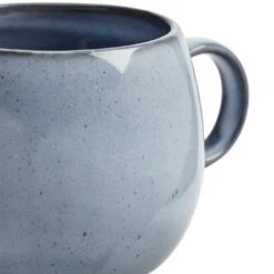Habitat Evora Set Of 4 Stoneware Mugs - Blue -Habitat 9421745 R Z003A