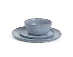 Habitat Evora 12 Piece Stoneware Dinner Set - Blue 8 Habitat Evora 12 Piece Stoneware Dinner Set - Blue -Habitat 9423499 R Z002A