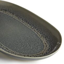 Habitat Evora Stoneware Serving Platter - Green -Habitat 9437605 R Z002A