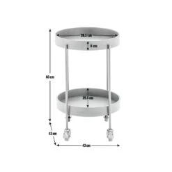 Habitat Eris Drinks Trolley - Black -Habitat 9473092 R E001