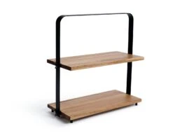 Habitat Industrial Two Tier Wooden Serving Platter 9 Habitat Industrial Two Tier Wooden Serving Platter -Habitat 9474857 R Z003A