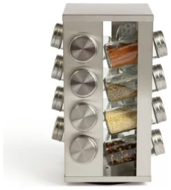 Habitat 16 Jar Stainless Steel Revolving Spice Rack -Habitat 9491153 R Z004A