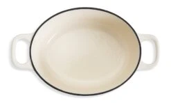 Habitat 4.70 Litre Cast Iron Oval Casserole Dish - Cream -Habitat 9499935 R Z002A