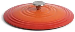 Habitat 4 Litre Cast Iron Shallow Casserole Dish - Orange -Habitat 9505805 R Z004A