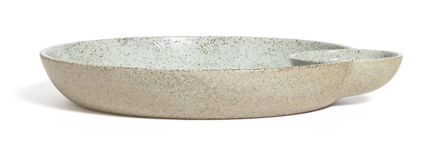 Habitat Mediterranean Stoneware Serve Bowl - Natural 1 Habitat Mediterranean Stoneware Serve Bowl - Natural
