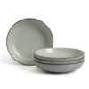 Habitat Speckle 4 Piece Stoneware Pasta Bowl - Grey