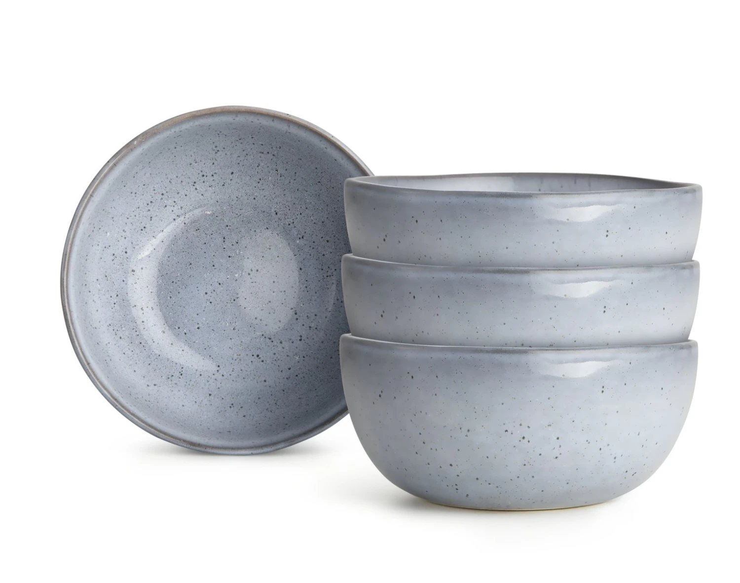 Habitat Evora 4 Piece Stoneware Cereal Bowl - Blue 1 Habitat Evora 4 Piece Stoneware Cereal Bowl - Blue
