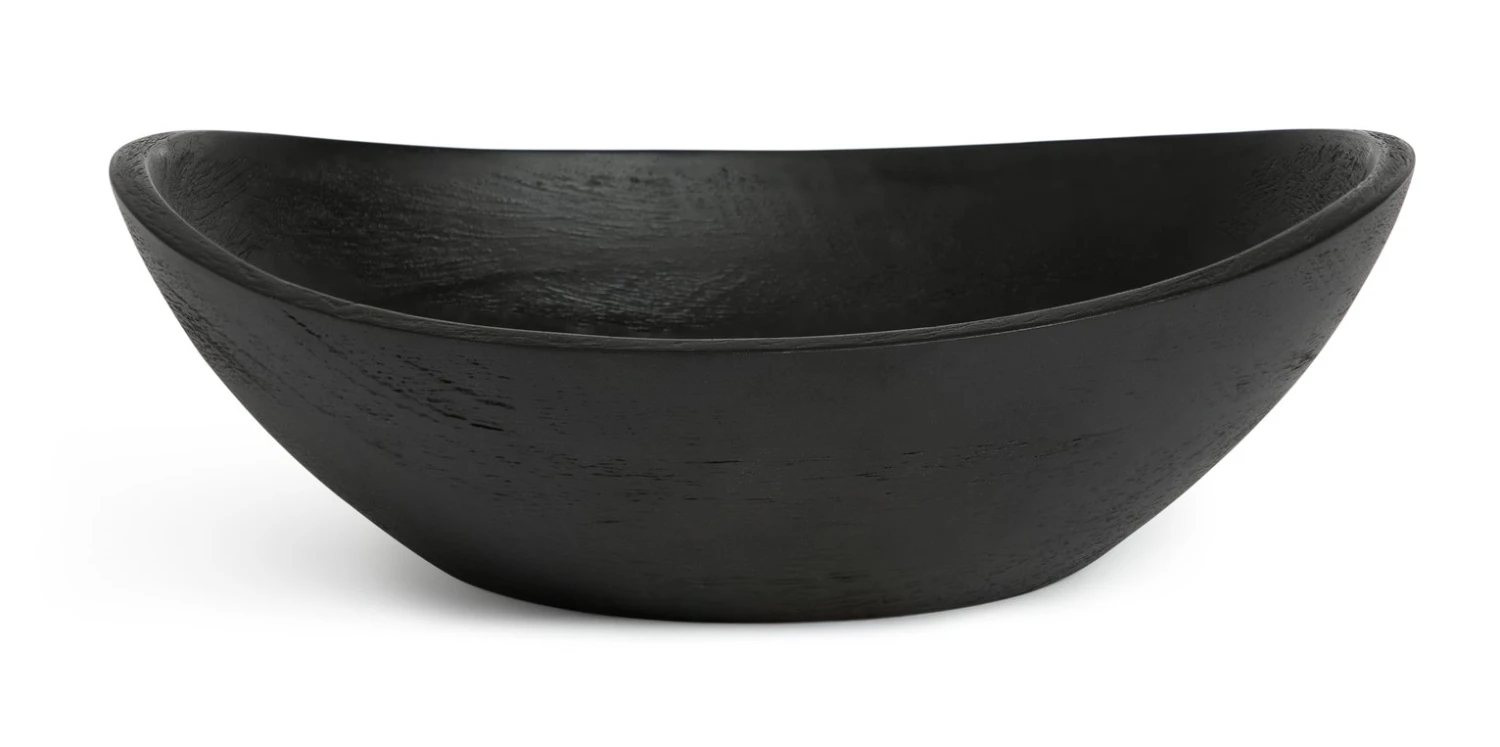 Habitat Mango Wood Serve Bowl - Black 1 Habitat Mango Wood Serve Bowl - Black