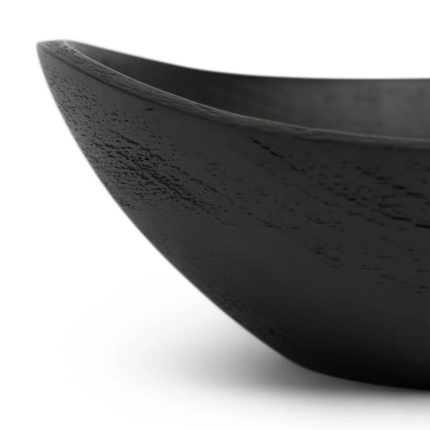 Habitat Mango Wood Serve Bowl - Black 3 Habitat Mango Wood Serve Bowl - Black - Image 3