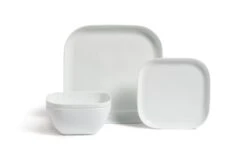 Habitat Riko Square 12 Piece Dinner Set - White