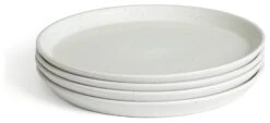 Habitat Addison 4 Piece Stoneware Side Plate - White