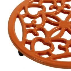 Habitat Cast Iron Trivet - Orange 8 Habitat Cast Iron Trivet - Orange -Habitat 9574142 R Z006A