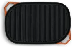 Habitat Large Cast Iron Grill Pan - Orange -Habitat 9582158 R Z005A