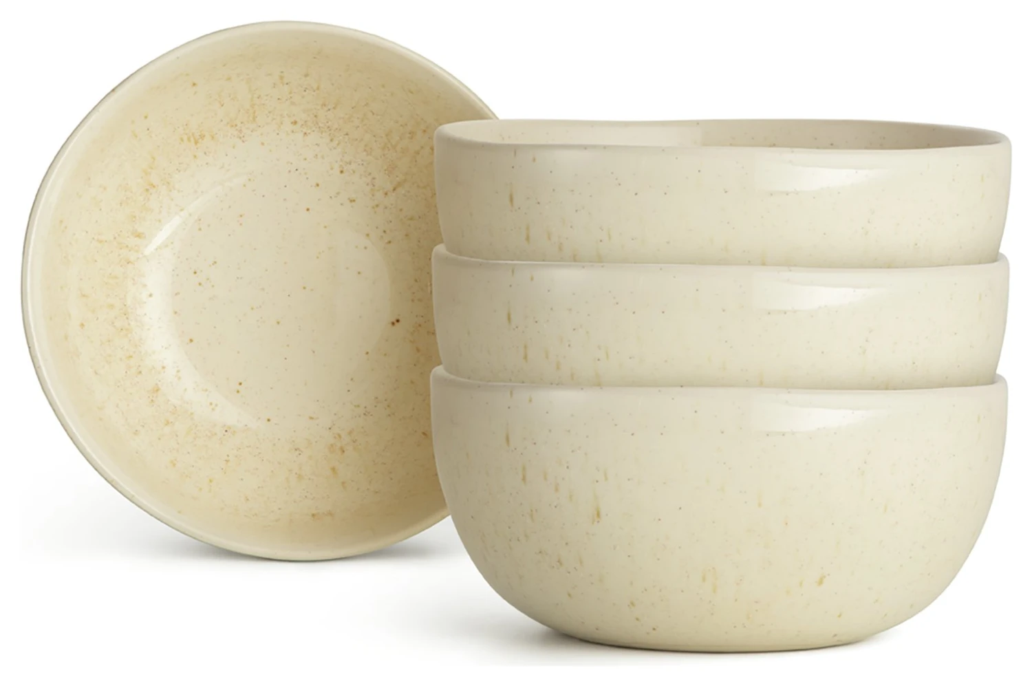 Habitat Evora 4 Piece Cereal Bowl - Natural 1 Habitat Evora 4 Piece Cereal Bowl - Natural